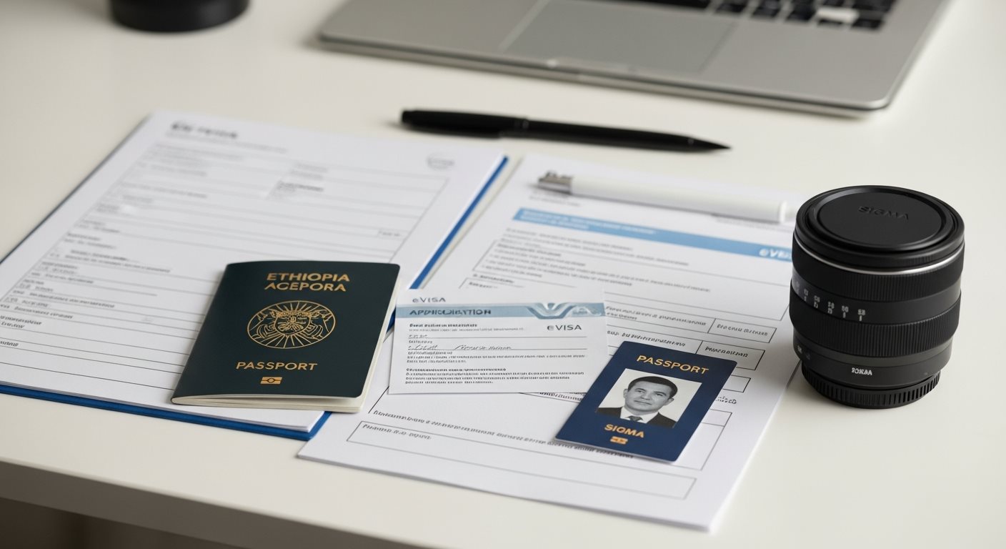 Required documents for Ethiopia eVisa application - passport and paperwork