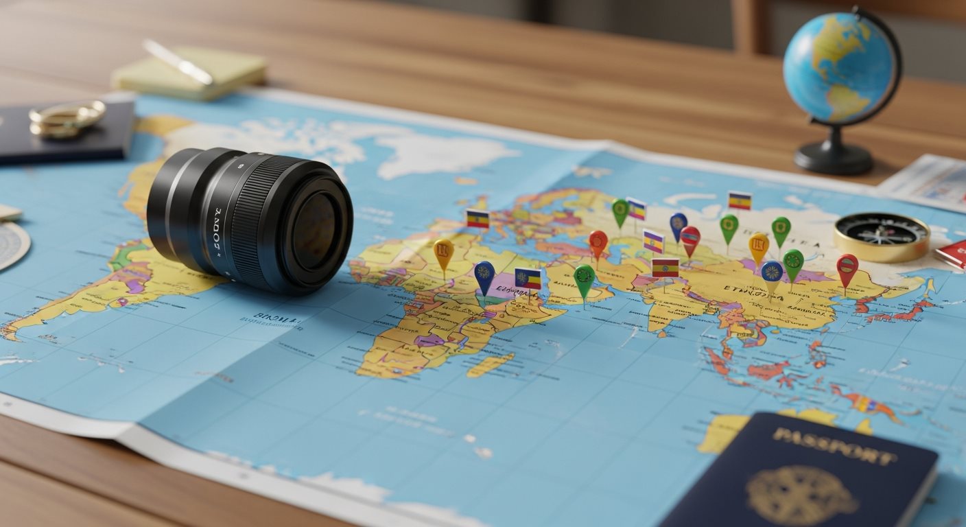 World map showing countries eligible for Ethiopia eVisa